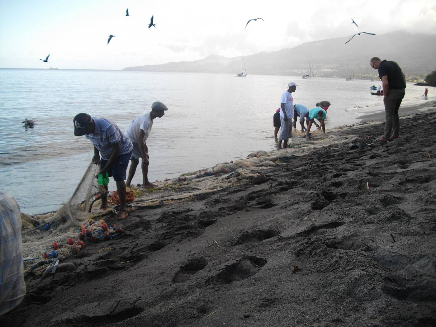 La plage de sable noir du Carbet (Martinique)